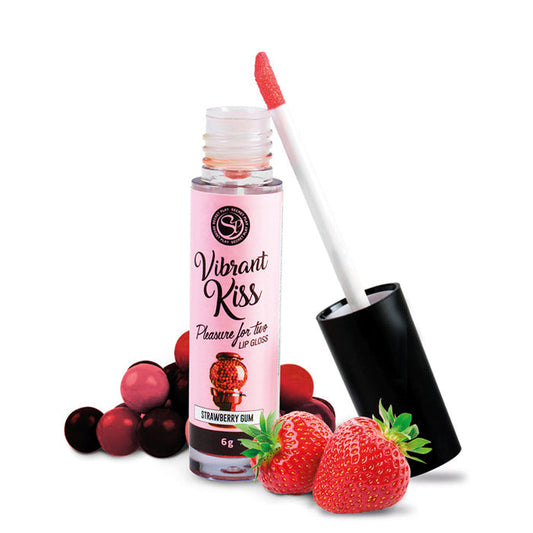 Lip Gloss Kiss vibrant maduixa – Secret Play - Intimament vostre