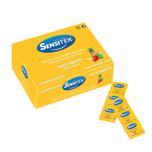 Preservatiu Tutti Frutti – Caixa de 144 u – Sensitex - Intimament vostre